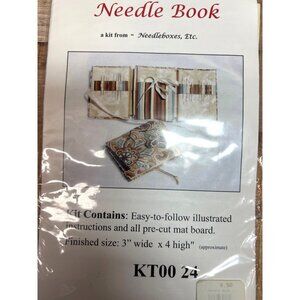 Needle Book Kit From Needleboxes Etc. - Includes Pre-Cut Mat Board & Instruction